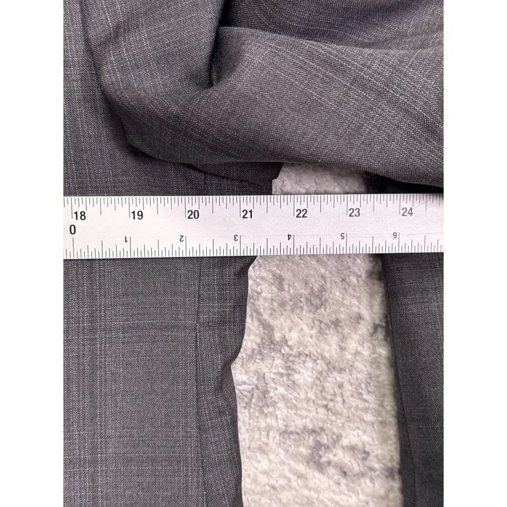 Emporio Armani G Line Suit 42 R Mens Gray Plaid Super 130s Wool 2 Piece